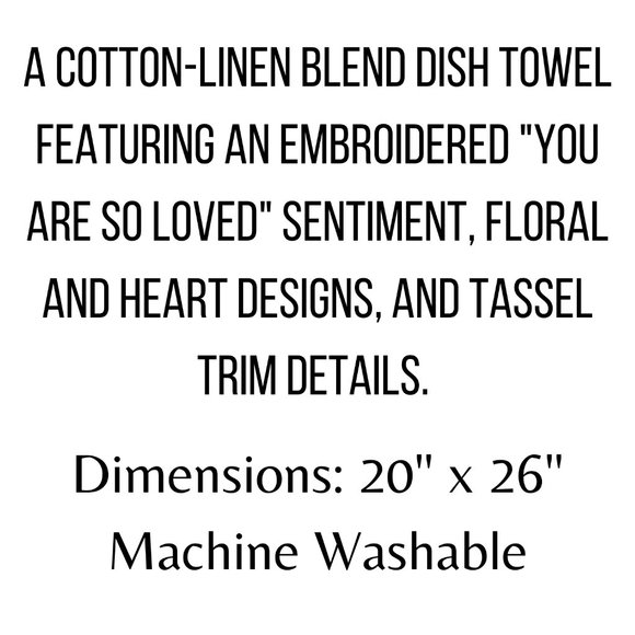 📌5/$15📌 Cotton Dish Towel So Loved - Picture 4 of 4